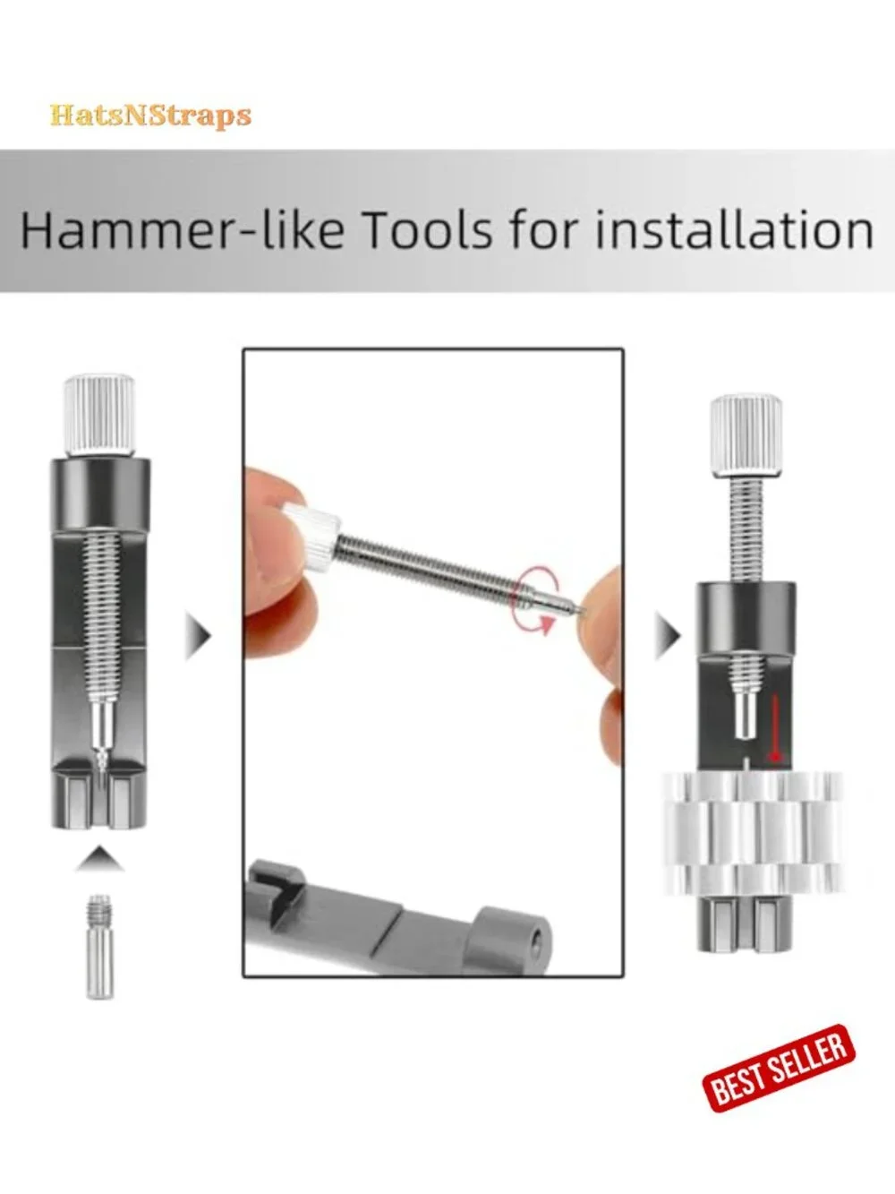 Watch Link Removal Kit, Band Adjust & Pin Remover for Sizing Metal Bracelets